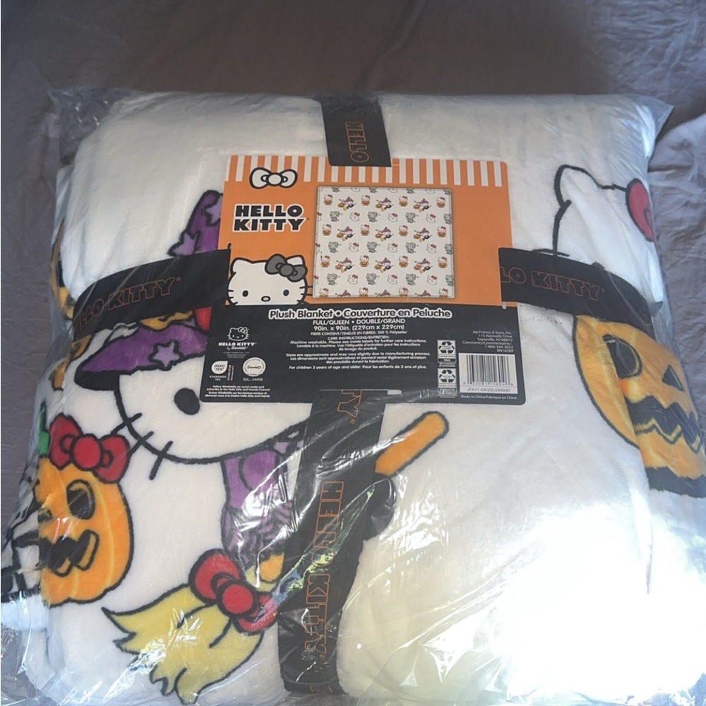 Halloween Hello Kitty blanket